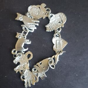 Ultracraft Silver Animal Charm Bracelet